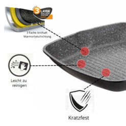 Grillpfanne Steakpfanne Grill 28 cm