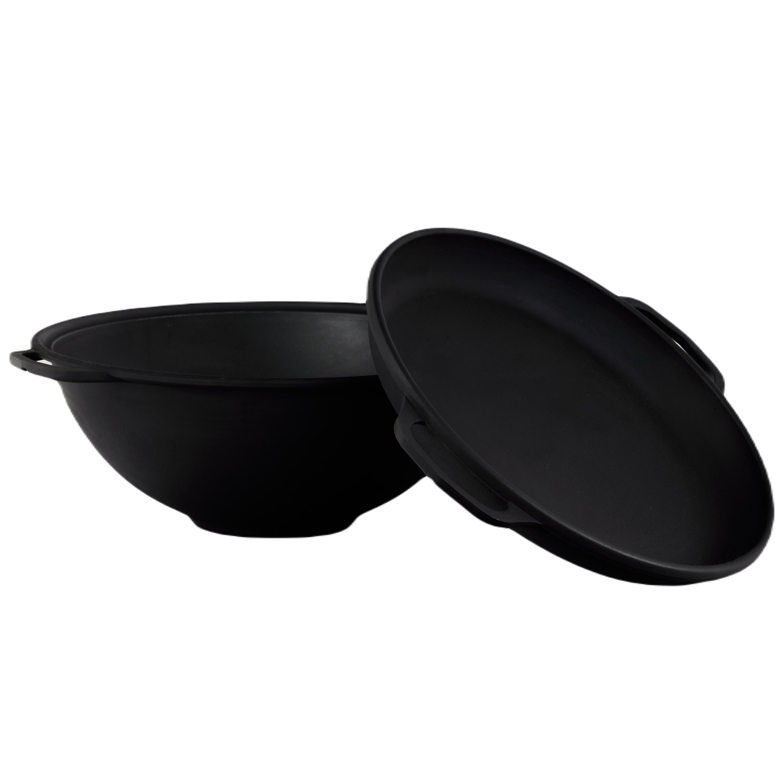 Kazan Schwenktopf Gusseisen Kasan Deckel-Bratpfanne