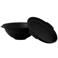 Kazan Schwenktopf Gusseisen Kasan Deckel-Bratpfanne