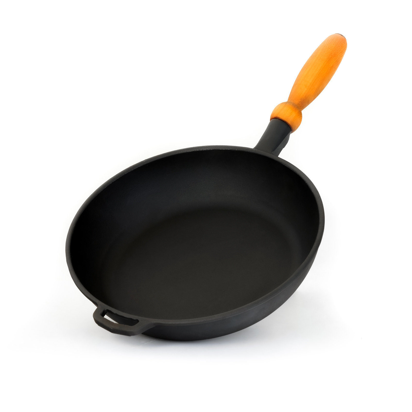 Bratpfanne aus Gusseisen mit Glasdeckel