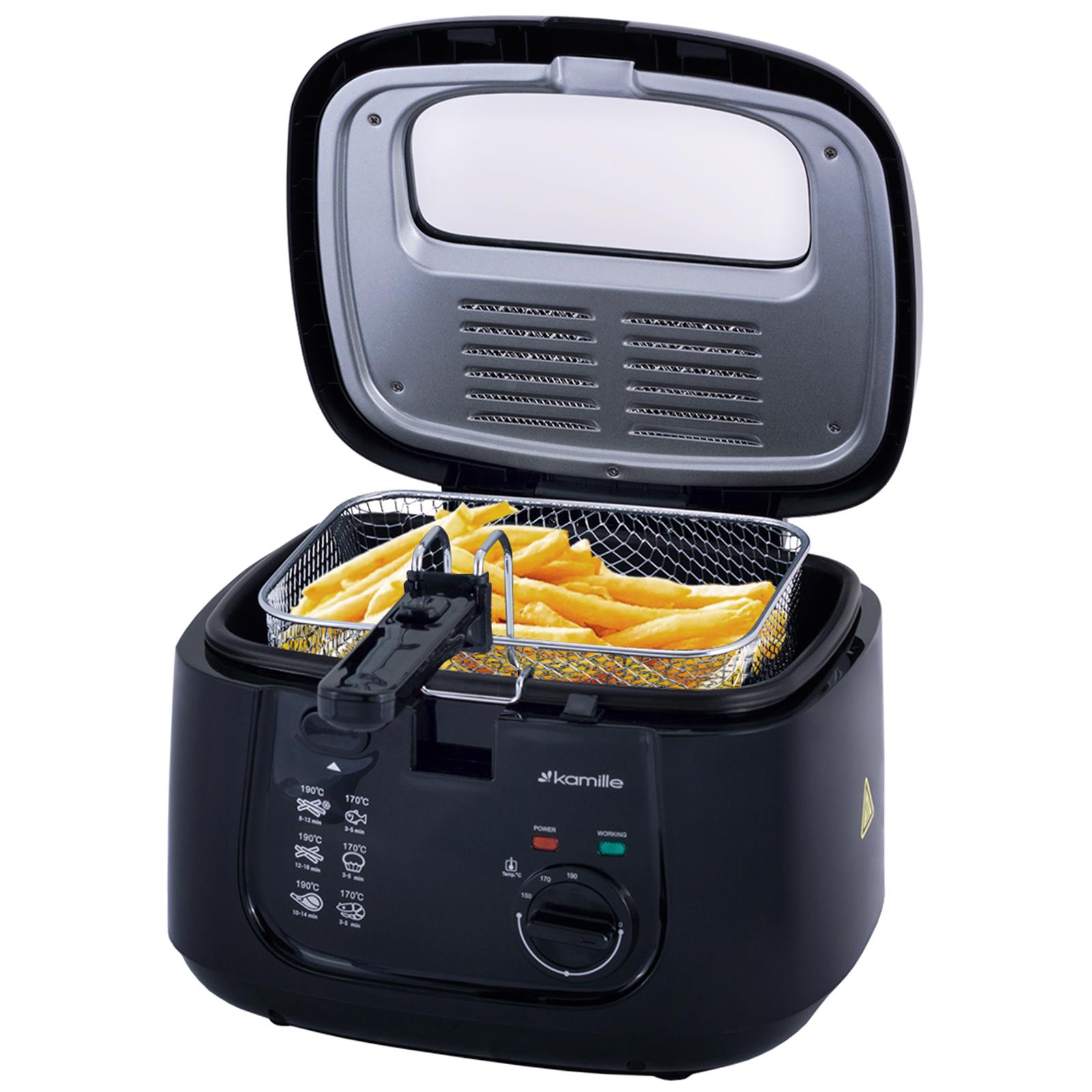 Fritteuse 2,5 L Kaltzonenfritteuse Fritöse