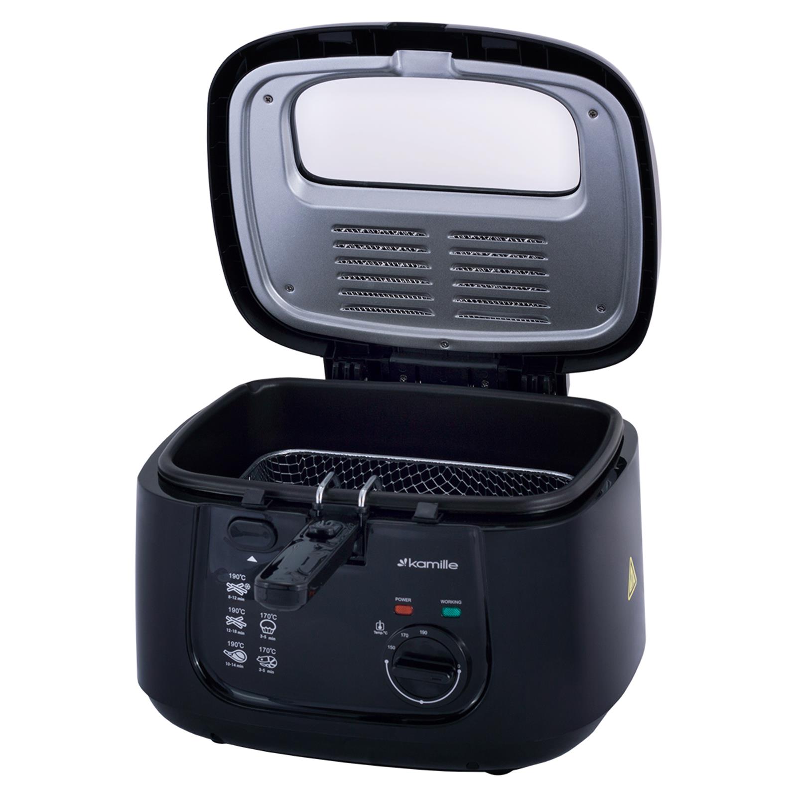 Fritteuse 2,5 L Kaltzonenfritteuse Fritöse