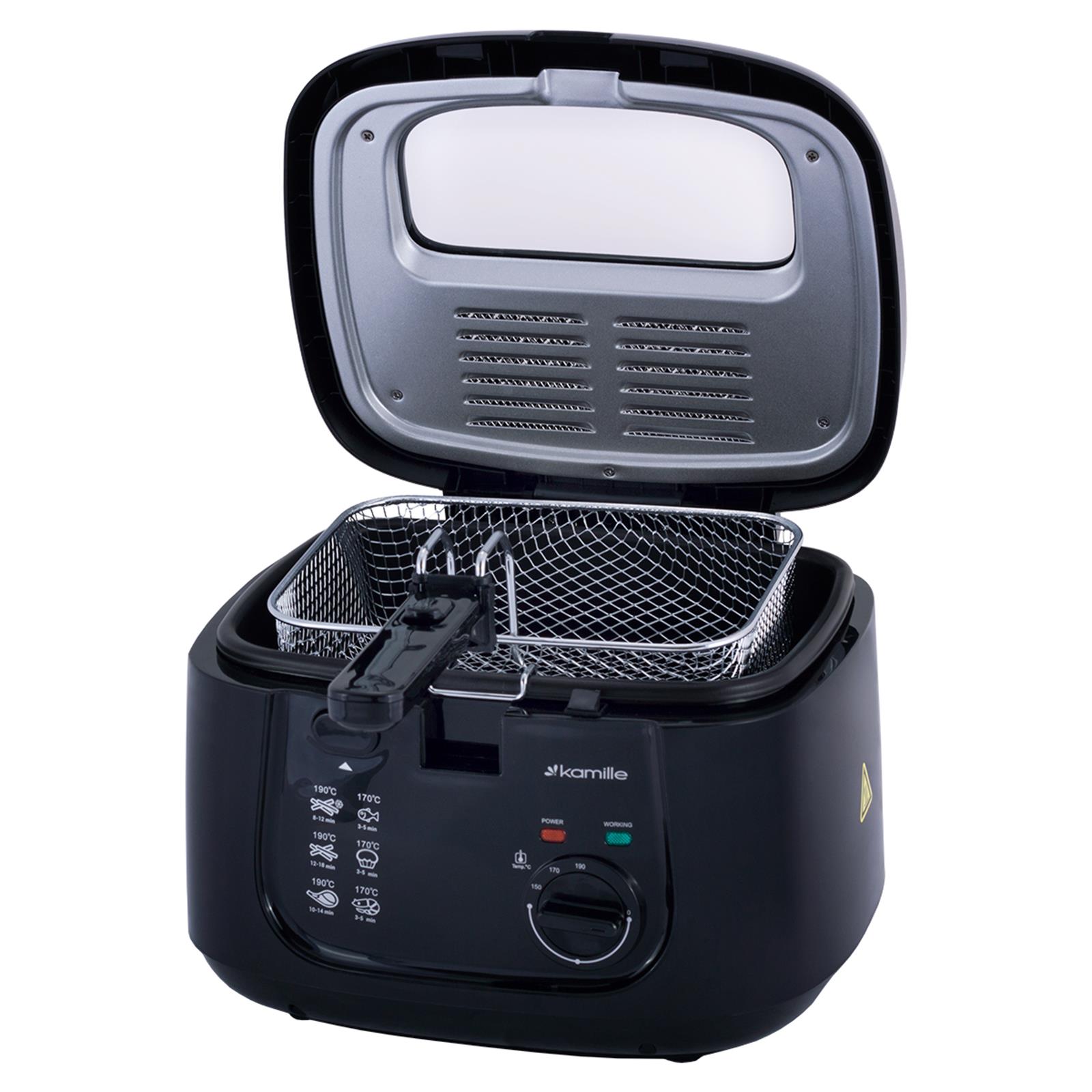 Fritteuse 2,5 L Kaltzonenfritteuse Fritöse