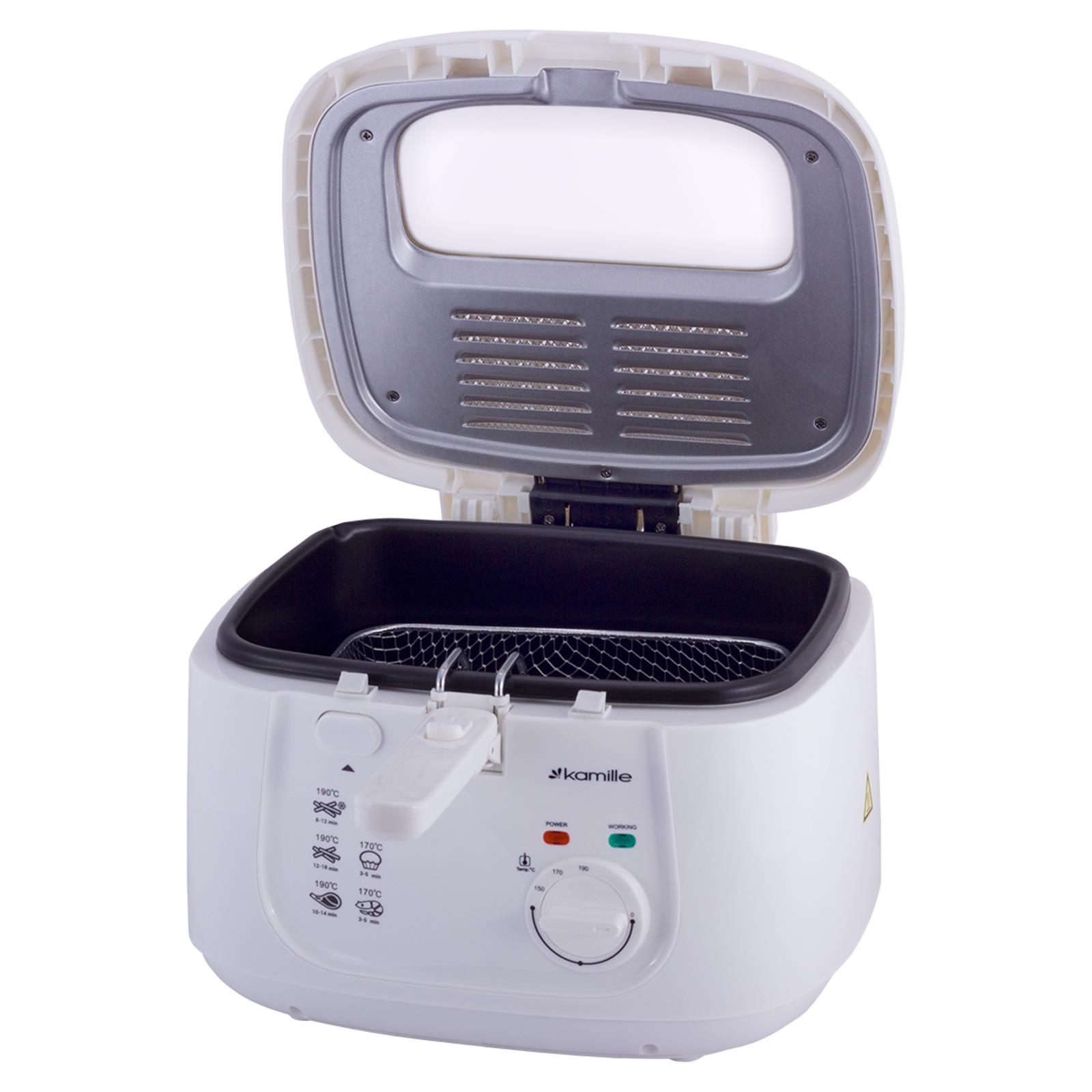 Fritteuse 2,5 L Kaltzonenfritteuse Fritöse