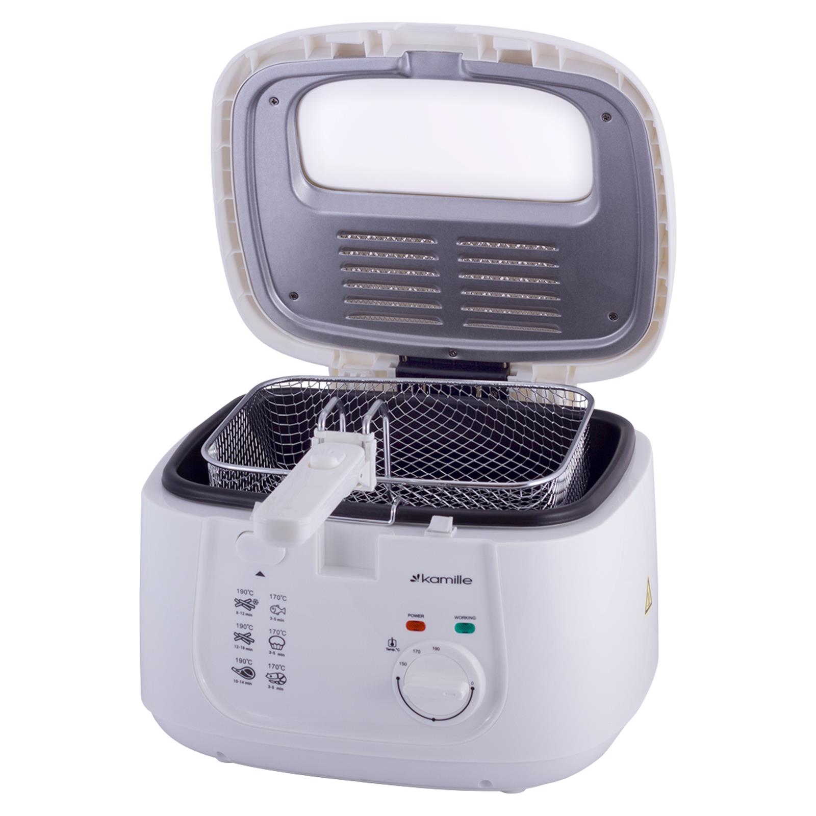 Fritteuse 2,5 L Kaltzonenfritteuse Fritöse