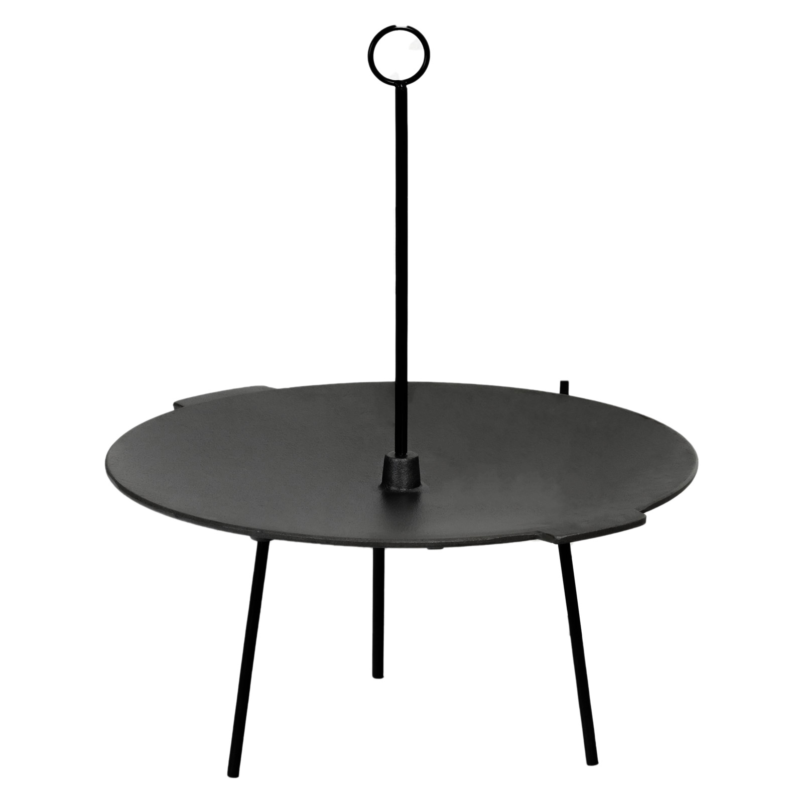 Kochstelle Feuerpfanne mit Beinen mit Dreibein