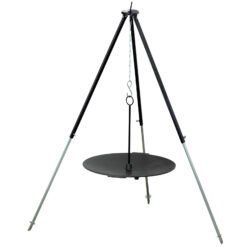 Kochstelle Feuerpfanne mit Beinen mit Dreibein