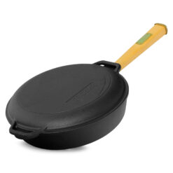 Gusseisenpfanne 28cm Gußeisenpfanne Deckel-Bratpfanne