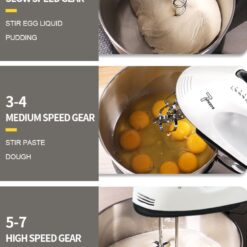 Handmixer Mixer mit 2L Schüssel